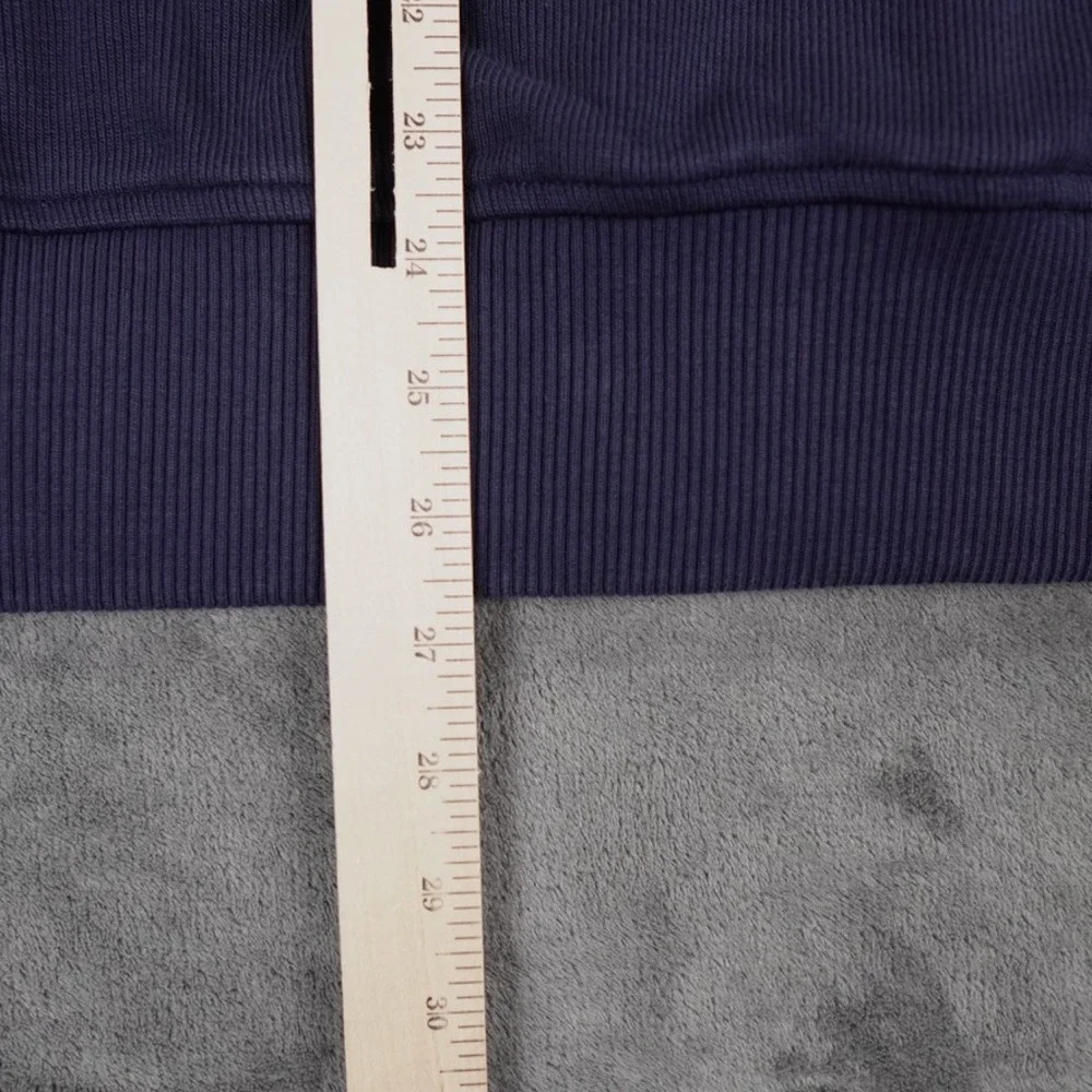 Banana Republic Sweater Jacket Mens XL Navy Blue Ribbed Full Zip Utility Pockets